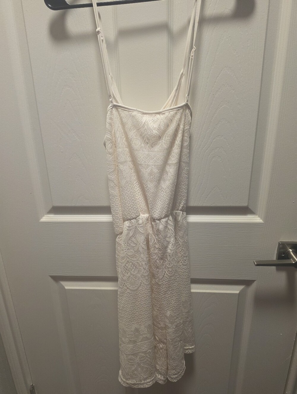 Bobbie Brooks White Lace Camisole Dress